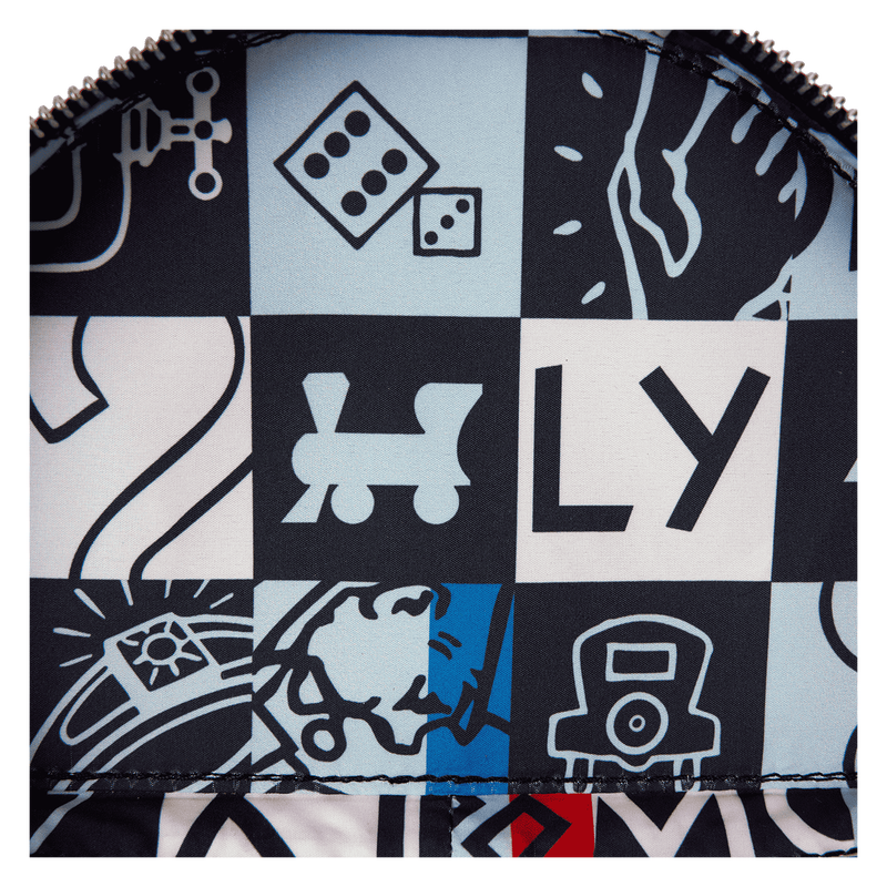 Monopoly 90th Anniversary Top Hat Glitter Figural Crossbody Bag
